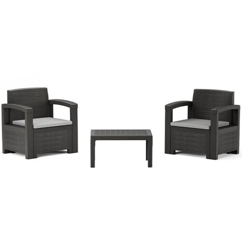 Balkonski set Dakota Teracce grafit 906304 Slike