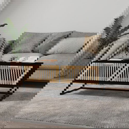 vidaXL Stolić za kavu crni 80 x 40 x 35 cm konstruirano drvo i željezo Cijene