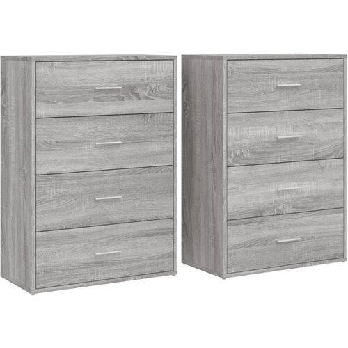 Maison Chic Komoda - Predalnik 2 kosa siva sonoma 60x31x84 cm inženirski les, (21722051) Cene
