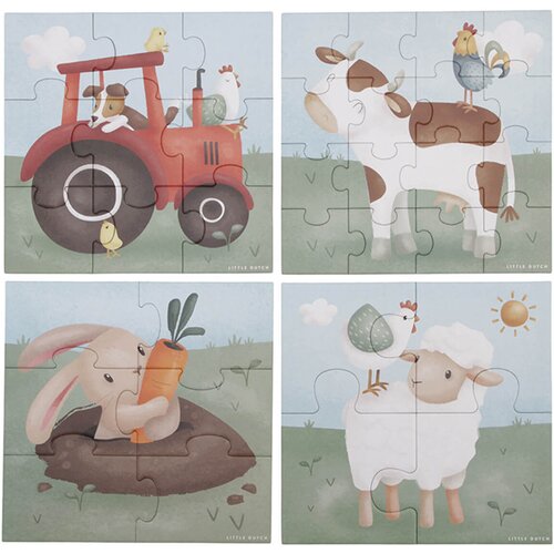 Little dutch puzzle 4v1 little farm Cene