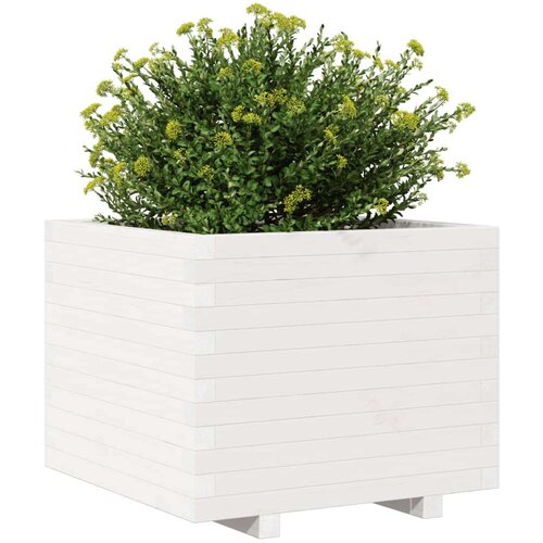  Vrtna sadilica bijela 60x60x49 5 cm od masivne borovine Slike