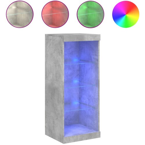 Maison Chic Komoda - Predalnik z LED lučkami betonsko siva 41x37x100 cm, (21721235) Cene