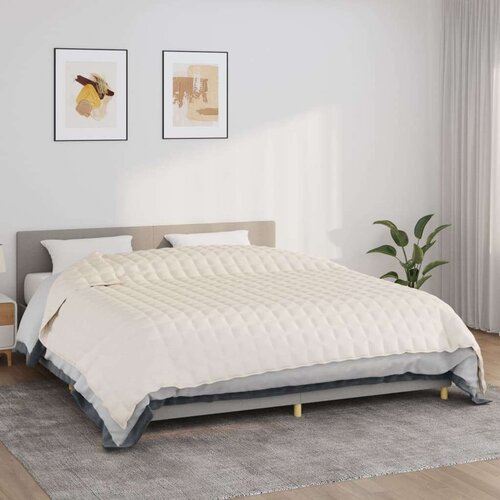  Teška deka svijetla krem 220x260 cm 15 kg od tkanine Cijene