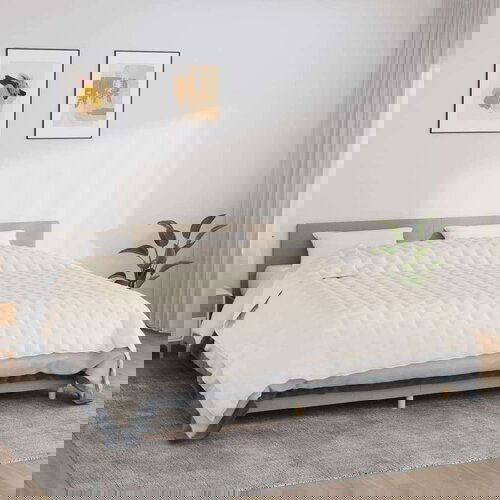  Te&amp;scaron;ka deka svijetla krem 220x260 cm 15 kg od tkanine Slike