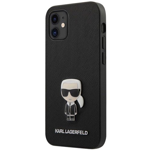 Karl Lagerfeld Phone Case Ikonik Pin Saffiano za Iphone 12 mini Slike