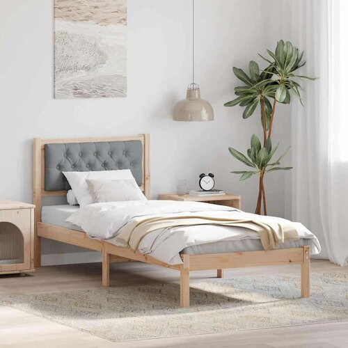  Okvir za krevet Svijetlo siva 80 x 200 cm tkanina Cene