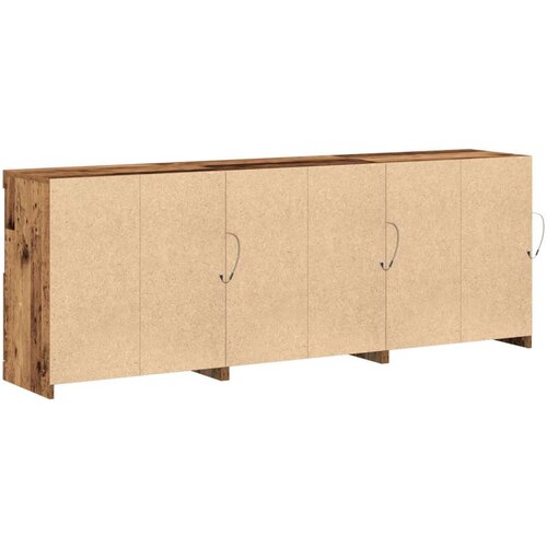  Sborg s LED svjetlima Staro drvo 181.5x37x67 cm Obrađeno drvo Slike