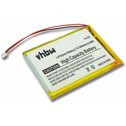 VHBW baterija za cowon iaudio D2, 1800 mah