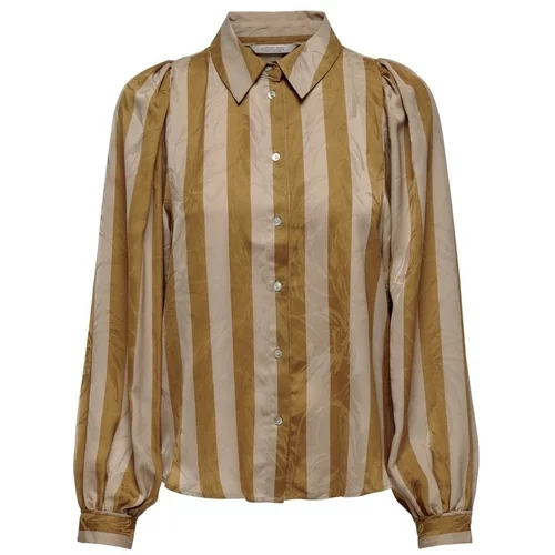 La Strada Topi & Bluze Shirt Atina L/S - Golden Pozlačena