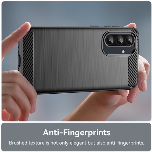 Techsuit Carbon Silicone maska za Samsung Galaxy A27 5G &amp;ndash; crna Slike