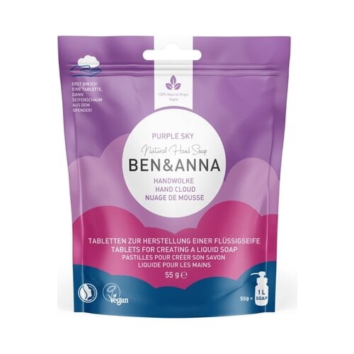 BEN &amp;amp; ANNA &amp;quot;Handwolke&amp;quot; tablete za milo Purple Sky Slike