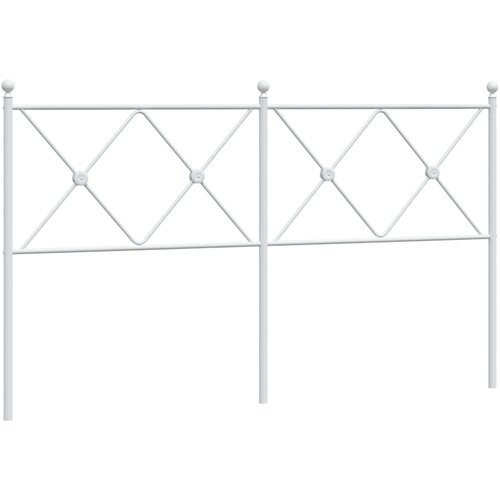  Metalno zamjensko uzglavlje bijelo 160 cm Slike