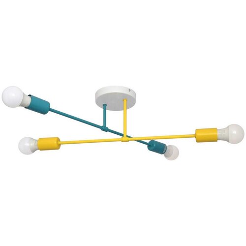  Plafonski luster CAMBRIDGE 4xE27/20W/230V plava/žuta Cene