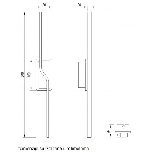 BBL vesta 470 zidna lampa 15W 3000K bru&amp;scaron;eno zlato Slike