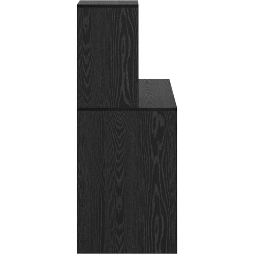  Stol s policom Crni hrast 102 x 50 x 124 cm Konstruirano drvo Slike