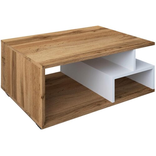 MID.YOU klubska miza sulas, bela, hrast, 80x50 Slike