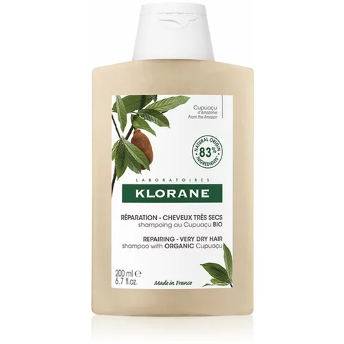 Klorane organic Cupuaçu repairing šampon za poškodovane lase za suhe lase 200 ml za ženske
