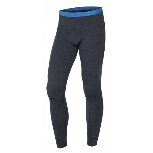 Husky merino thermal underwear men's anthracite trousers Slike
