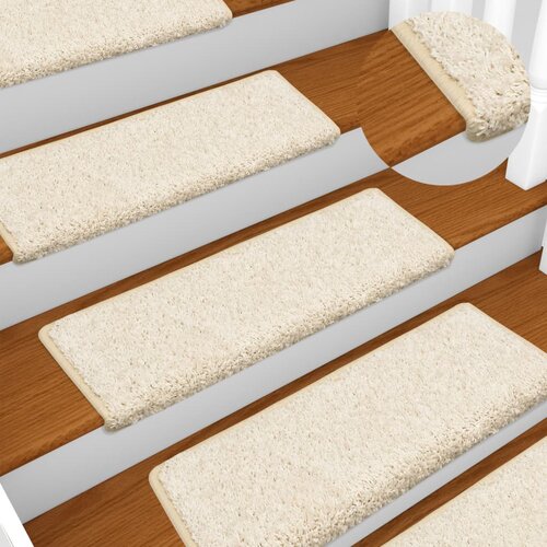  Prostirke za stepenice 10 kom 65x21x4 cm bijele pravokutne rubove Cene