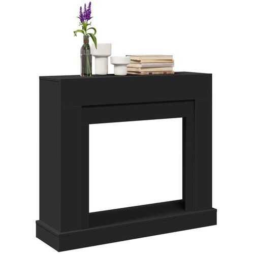 VidaXL Okvir za kamin crni 100 x 30 x 87,5 cm od konstruiranog drva Slike