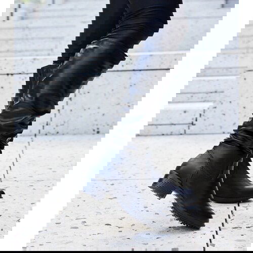 Gemre Black Ruched Boots Angelico Cene