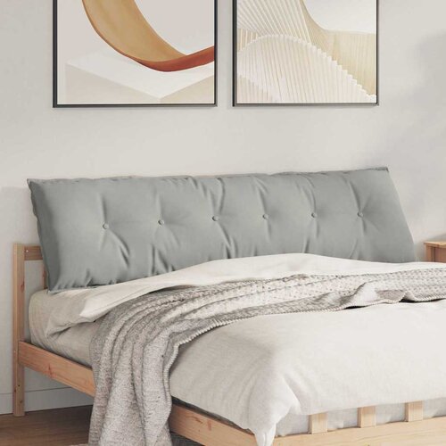  Jastuk za leđa Svijetlo siva 180 x 50 cm Mikrofiber tkanina Cene