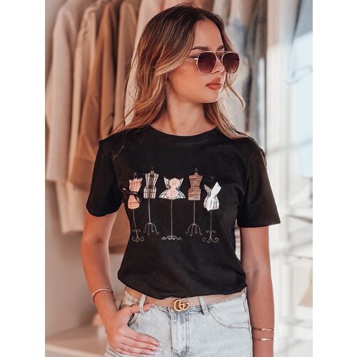 DStreet T-shirt damskie z nadrukiem MANETEE czarny Cene