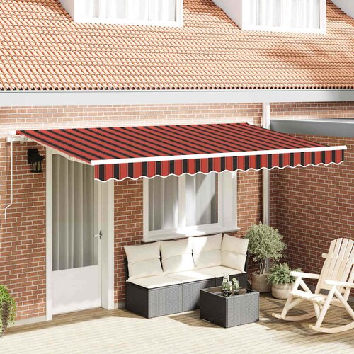  Skrovita tenda Narančasta 350 x 200 cm tkanina Slike