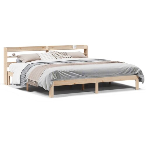 vidaXL Okvir kreveta s uzglavljem 200 x 200 cm od masivne borovine Cijene