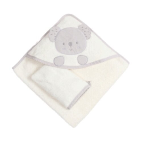 Bebekevi Pe&amp;scaron;kir s kapuljačom i rukavicom koala - bela ( BEVI1523B ) Slike