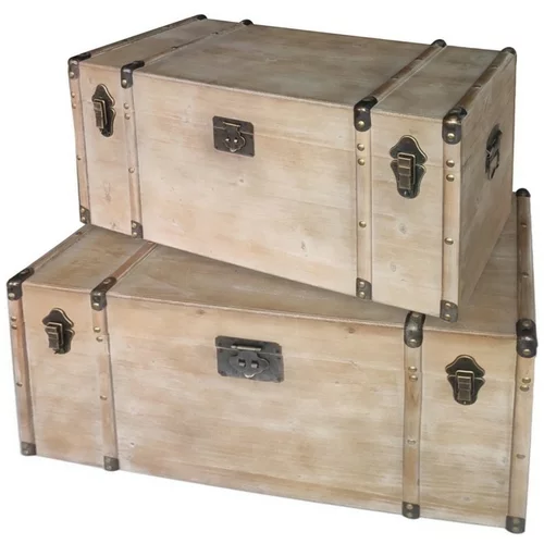 Signes Grimalt Kovčki in škatle za shranjevanje Kovčki Skladiščenje 2 Enot Kostanjeva