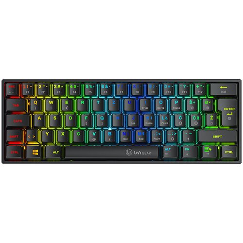 UVI Gear GEAR PRIDE NANO 60% RGB MECHANICAL RED SWITCH SLO/CRO Cene