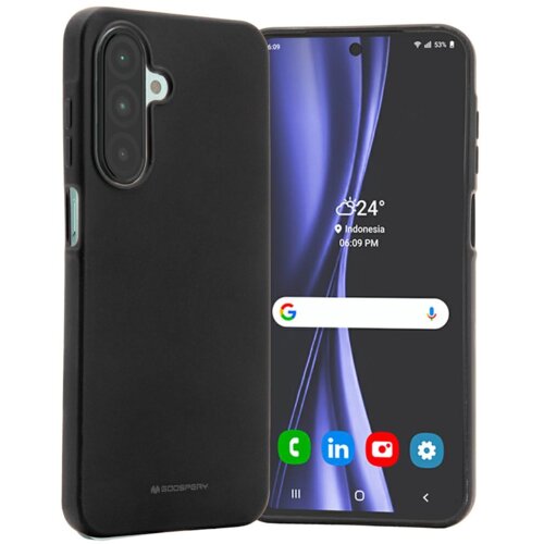 Goospery Soft Feeling silikonski ovitek za Samsung Galaxy A16 - črn Cene