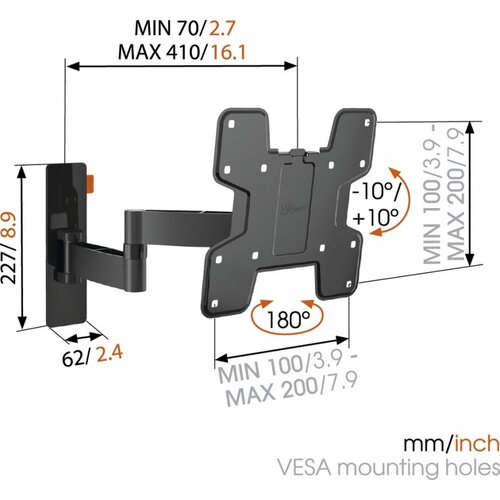 Vogels w53060 zglobni 180 zidni nosac 19-37 nosač za televizor Cene