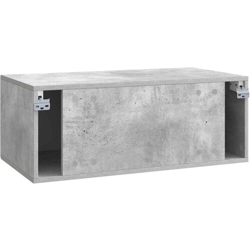  ormar za zid Zidne Betonska siva 78,5 x 41 x 30 cm Slike