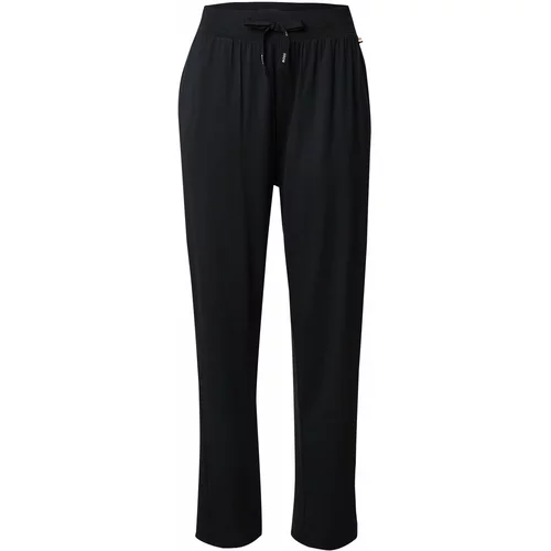 BOSS Black Pidžama hlače bež / crna / bijela