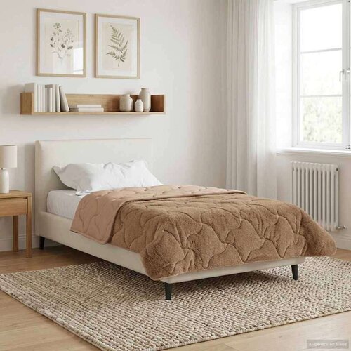  Poletna odeja Taupe 135 x 200 cm Mikrofibra in Teddy flis, (5000284506) Cene