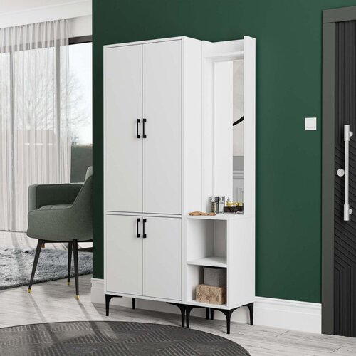 Hanah home čiviluk set 5030-5040 white hall stand Slike