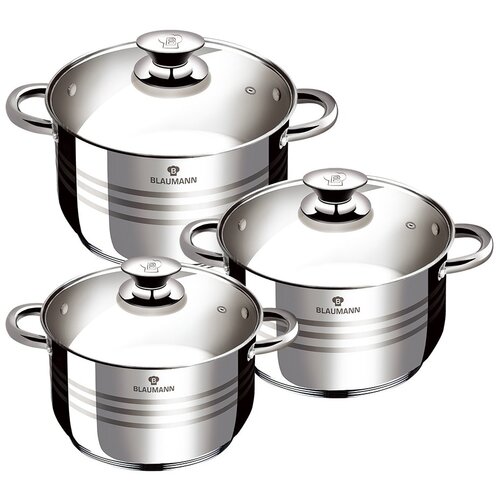 Berlinger Haus Blaumann Gourmet &amp;scaron;tudentski 6v1 set inox posode Slike