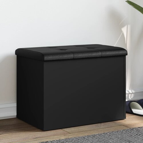 vidaXL Klupa za pohranu crna 62 x 42 x 45 cm od konstruiranog drva Cene