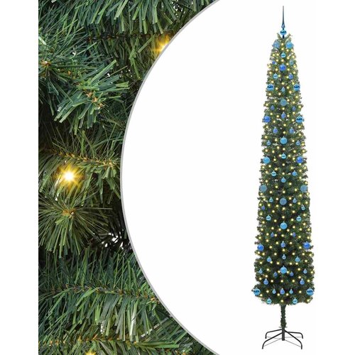  Umjetno božićno drvce Zelena 270 cm PVC i čelik i plastika Slike