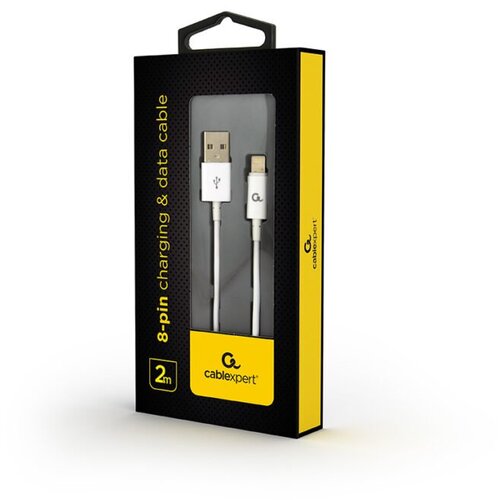  USB 2.0 kabl iPhone 8-pin charging and data cable, 2 m, white CC-USB2P-AMLM-2M-W Cene