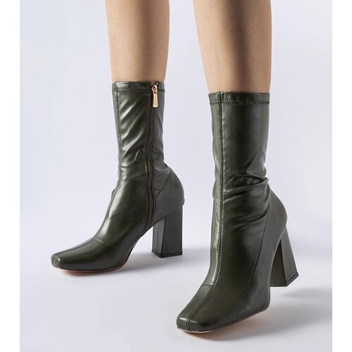 Gemre Green heeled ankle boots Upland Cene