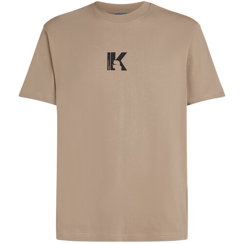 Karl Lagerfeld jeans Majica taupe siva / crna Cene