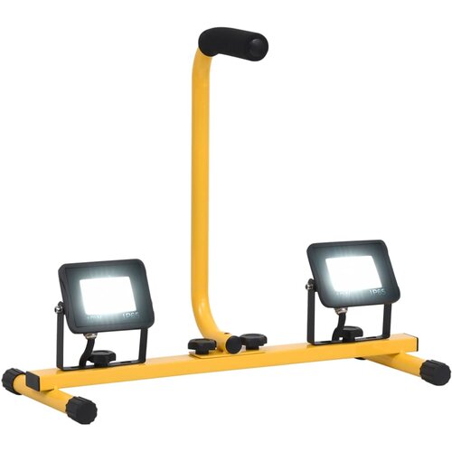 vidaXL LED reflektor z ročajem 2x10 W hladno bel Cene