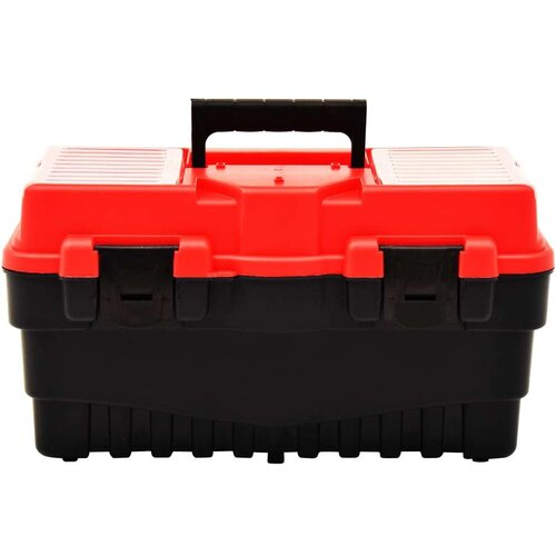 VidaXL Kutija za alat plastična 462 x 256 x 242 mm crvena Slike