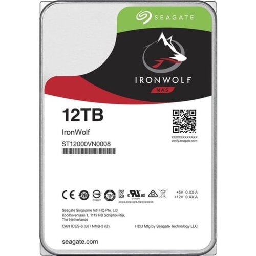 Seagate 12TB 3.5" SATA III 256MB ST12000VN0008 Ironwolf hard disk Cene