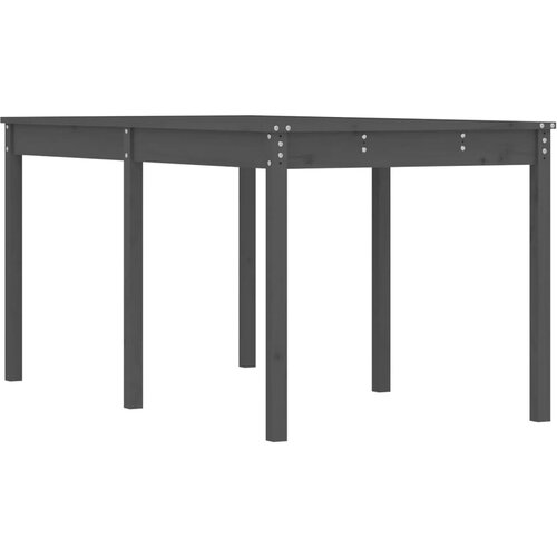 VidaXL Vrtna miza siva 159,5x82,5x76 cm trdna borovina, (20665976) Slike