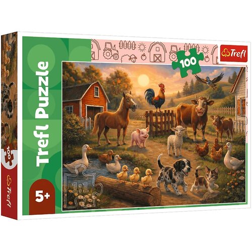 Trefl Prijatelji na farmi puzzle od 100 dijelova - Cene