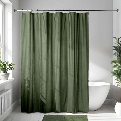 Tendance Zavjesa za kadu Khaki, 180x200 cm, Kaki Slike